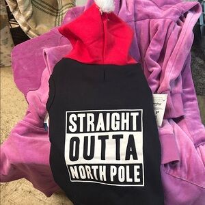 Red and Black Dog Hoodie